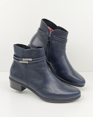 Y0781-14 buty Rieker, damskie trzewiki, tęgość F1/2