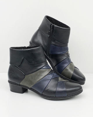 Y0791-01 buty Rieker, damskie trzewiki, tęgość F1/2