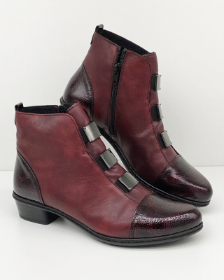 Y07C9-35 buty Rieker, trzewiki na jesień, tęgość F1/2