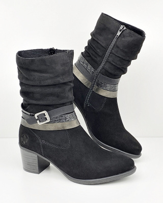 Y2088-00 Rieker damskie kozaki na obcasie, tęgość G