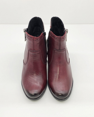 Y8965-35 buty Rieker, eleganckie botki skórzane, tęgość G