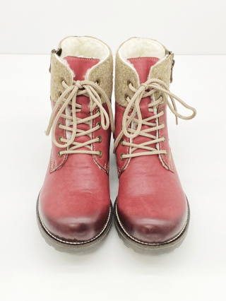 Z0441-35 buty Rieker, damskie trzewiki, ocieplenie polarowe, tęgość regulowana F-G