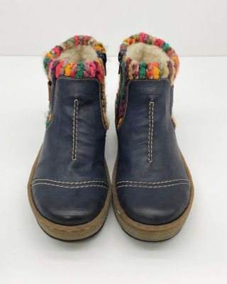 Z6784-14 buty Rieker, trzewiki zimowe, tęgość G