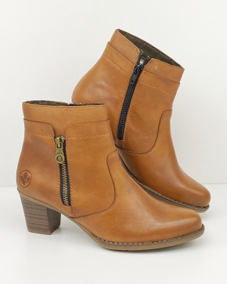 Z7670-24 buty Rieker, botki jesienne, tęgość F1/2