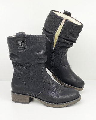 Z9583-00 buty Rieker, botki z ekoskóry, tęgość G