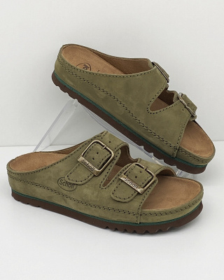 Klapki ortopedyczne Air Bag klapki Scholl skóra naturalna, tęgość E-F-G