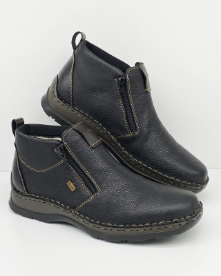 Buty zimowe męskie Rieker 05398-00 czarne, membrana, tęgość K