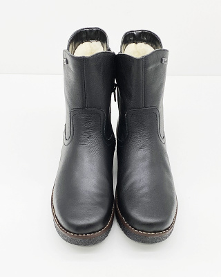 Damskie botki na koturnie Rieker Y4662-00, tęgość F 1/2, membrana