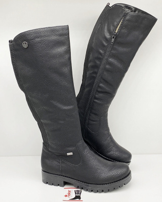 Kozaki na szeroką łydkę Rieker 78554-00, tęgość G