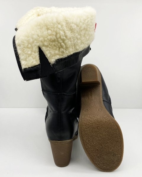 Kozaki na szeroką łydkę Rieker Z8093-00, tęgość M