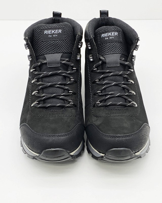 Męskie trzewiki Rieker F5710-00, MemoSoft, tęgośc H-J
