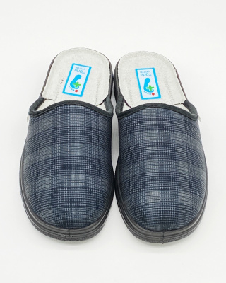 Męskie wygodne pantofle domowe Dr Orto 132M016 szare, tęgość K