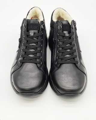 Męskie zimowe trzewiki Rieker B7644-00, membrana, tęgość H