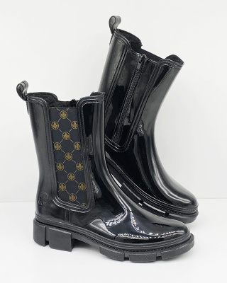 Ocieplane kalosze damskie Rieker P8551-00, tęgość G