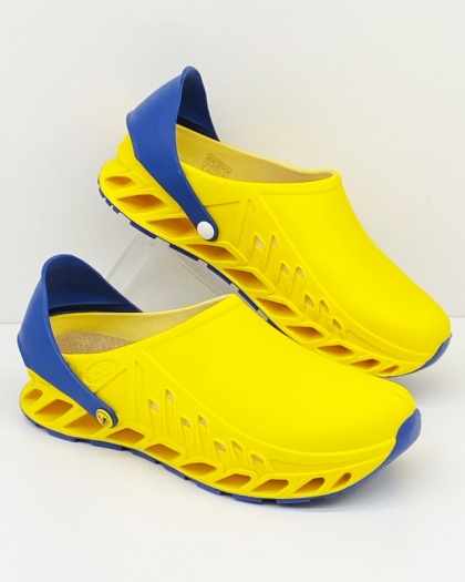 Buty antystatyczne ESD Scholl EVOFLEX F29378 22967 yellow, tęgość H, szersze stopy