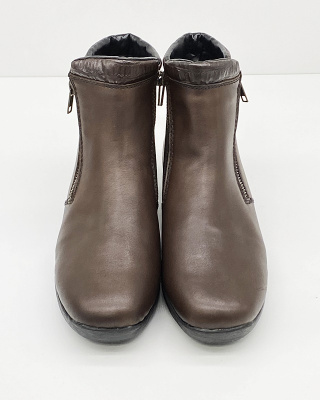 Skórzane botki damskie Rieker 78483-25, tęgość F1/2