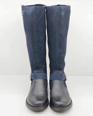 Skórzane kozaki Rieker Z9580-14, tęgość F1/2