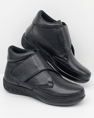 Skórzane trzewiki na rzepy Loretta Vitale 619, tęgość H-J-K