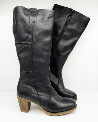 Kozaki na szeroką łydkę Rieker Z8093-00, tęgość M