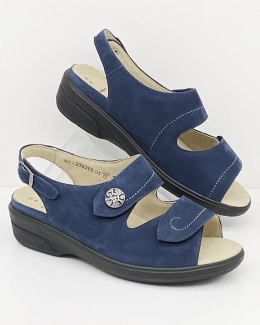 Szerokie damskie sandały Solidus Therapo Damen 47015-80033, tęgość W, wkładka ekstra soft