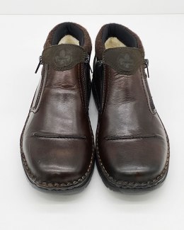 Szerokie męskie buty Rieker 05389-25, membrana, tęgość K
