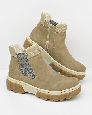 Wygodne zdrowotne buty Rieker X8674-61 damskie trzewiki