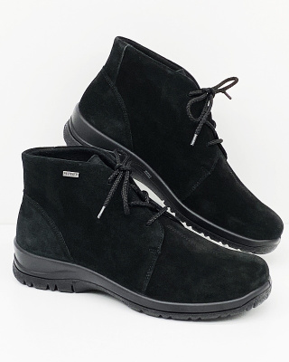 Zamszowe damskie półbuty zdrowotne Alpina Rony 4275-2, tęgość G