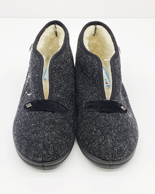 Kapcie damskie Dr Orto 031D028, bambosze wełniane, tęgość K