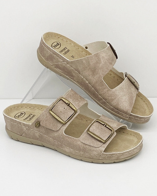 Buty Scholl Aberdeen F29923 szerokie damskie klapki - tęgość G-H-J