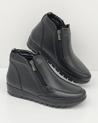 Damskie trzewiki na zamek Loretta Vitale 159 black, tęgość F-G 1/2