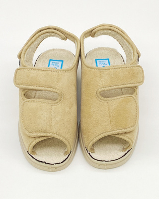 Sandały profilaktyczne Dr Orto 676D004 beżowe, szerokie, tęgość J-K-M