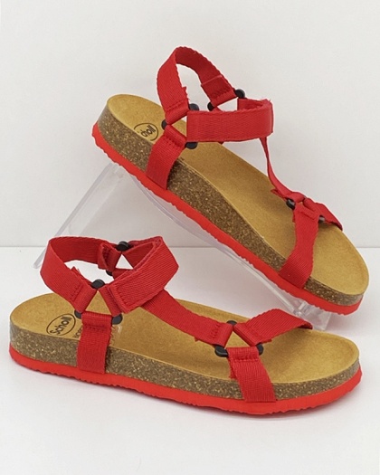 Dziecięce sandałki Scholl Monkey red, tęgość F