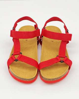 Dziecięce sandałki Scholl Monkey red, tęgość F