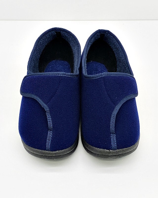 Damskie buty zdrowotne na spuchnięte nogi Fargeot BALADIN marine 13508, tęgość M