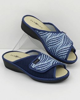 Francuskie obuwie zdrowotne Fargeot PALOMA bleu 14479, tęgość G-H