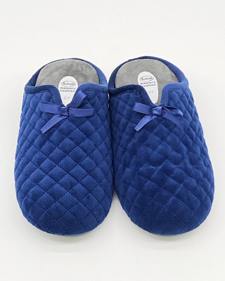 Kapcie damskie Scholl Rachele blue F30159, tęgość H