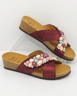 Klapki Scholla Palau 2 Cross F29879, tęgość F-G