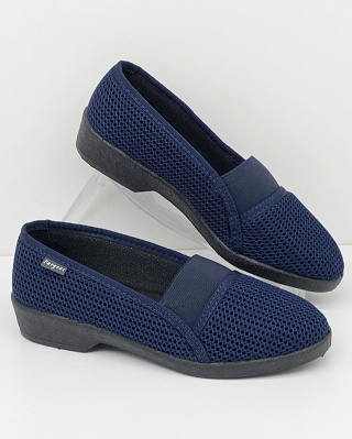 Półbuty zdrowotne Fargeot JOLINA marine, tęgość G