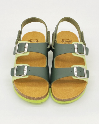 Sandałki dziecięce Scholl Turtle olive, tęgość F