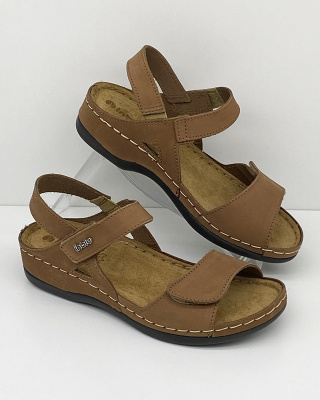 Zdrowotne skórzane sandały Inblu 158D162, tęgość F-G 1/2