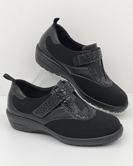 Zdrowotne wygodne buty na halluksy Podowell SIANA noir 13296