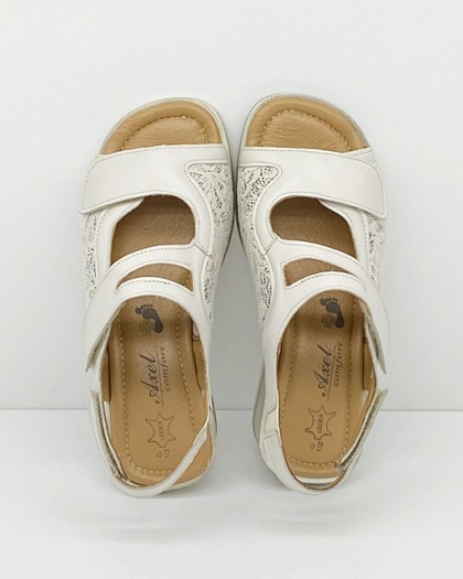 Sandały na haluksy Axel 2462 beżowe, na stopy wrażliwe, tęgość K