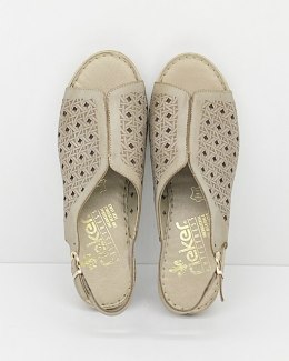 Buty Rieker 65696-62 wygodne sandały damskie, tęgość G