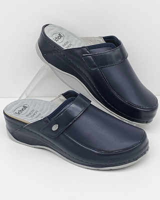 Masujące klapki damskie Scholl Alpha Centuari F30184 blue, tęgość G-H