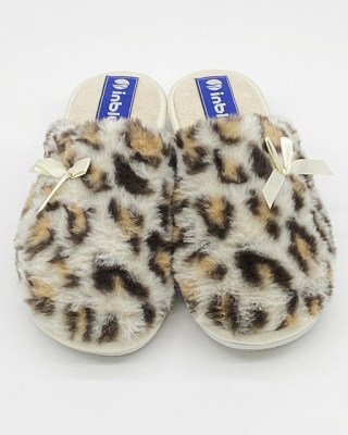 Pantofle domowe Inblu LB94 ocelot, tęgość H