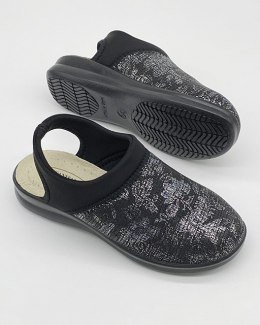 Sandały Sanital Flex 8232.36 black, dla stóp delikatnych i wrazliwych, tęgość G-H
