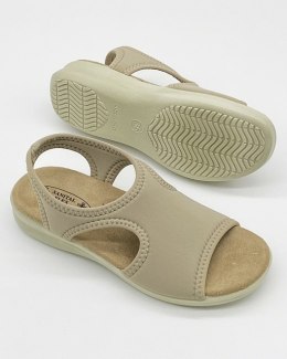Sanital Flex 8024.17 beige Damskie sandały dla stóp z haluksami, tęgość G-H