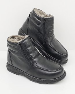 Szerokie buty zimowe męskie Solidus 82115-00736 Natura Stiefel, tęgość K
