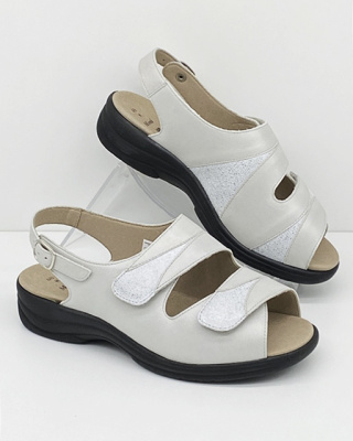 Zdrowotne sandały na tęgie stopy Solidus 74019-10316 MONI, tęgość M-N