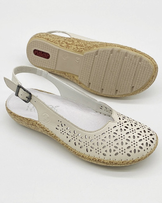 44861-60 Rieker sandały zakryte palce, tęgość G 1/2